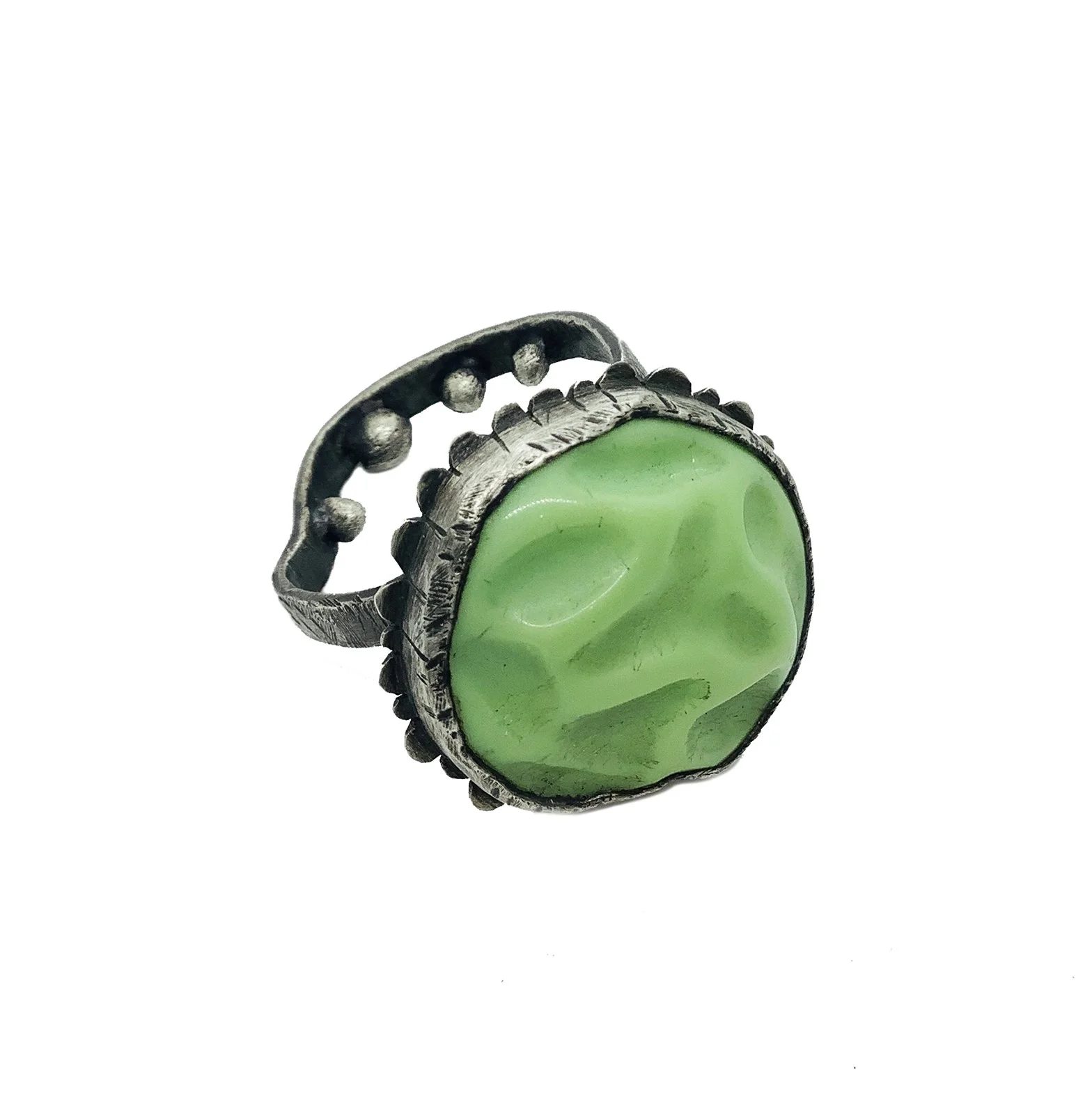 PROJEBIR プロジェビア Large Jade Ring リング PROJEBIR - Large Jade Ring – projebir.com